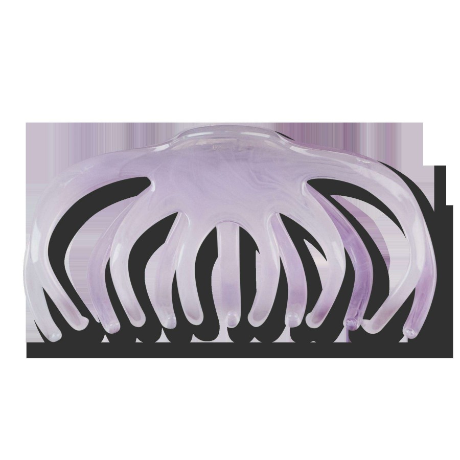 Accessories * | Large Purple Pony Tail Claw Hair Clip Scunci Typical Style