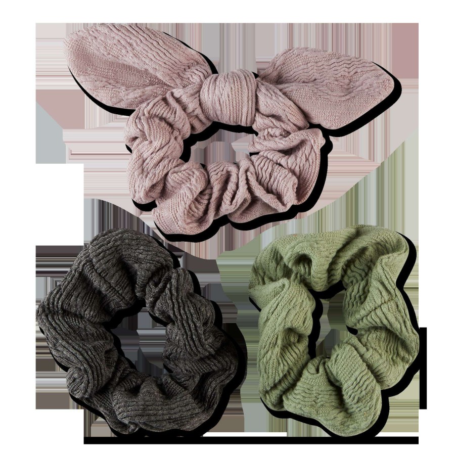 Accessories * | Work + Play Knit Scrunchies Scunci Cheap Online