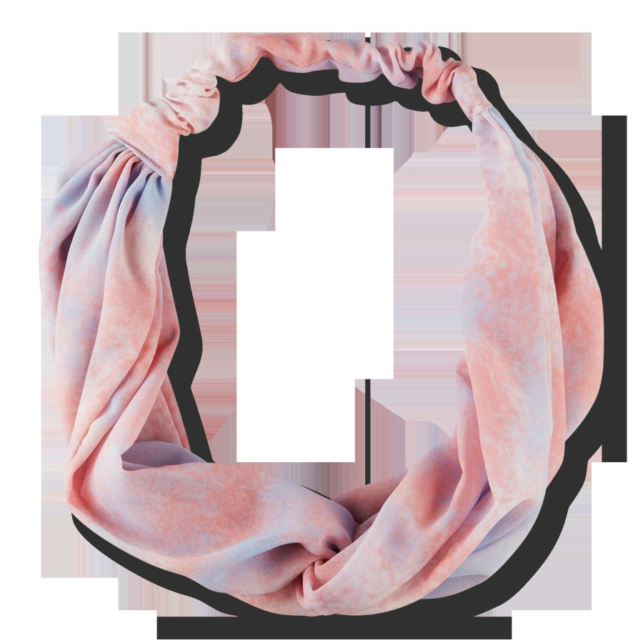 Accessories * | Sunrise Pink Pony Tail Headwrap Scunci Cheap Online