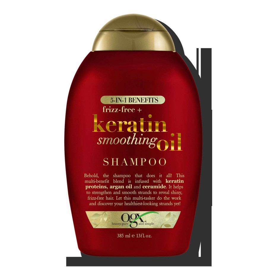 Shampoo & Conditioner * | Frizz-Free + Keratin Smoothing Oil Shampoo Ogx Exclusive Design