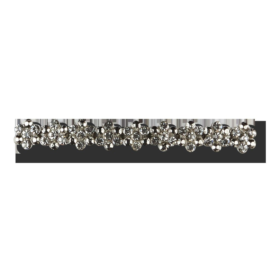 Accessories * | Elite Rhinestone Flower Barrette Scunci Best Price