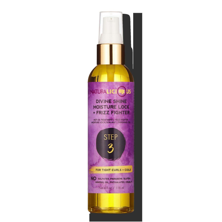 Treatment * | Divine Shine Moisture Lock & Frizz Fighter Naturalicious Bestsellers