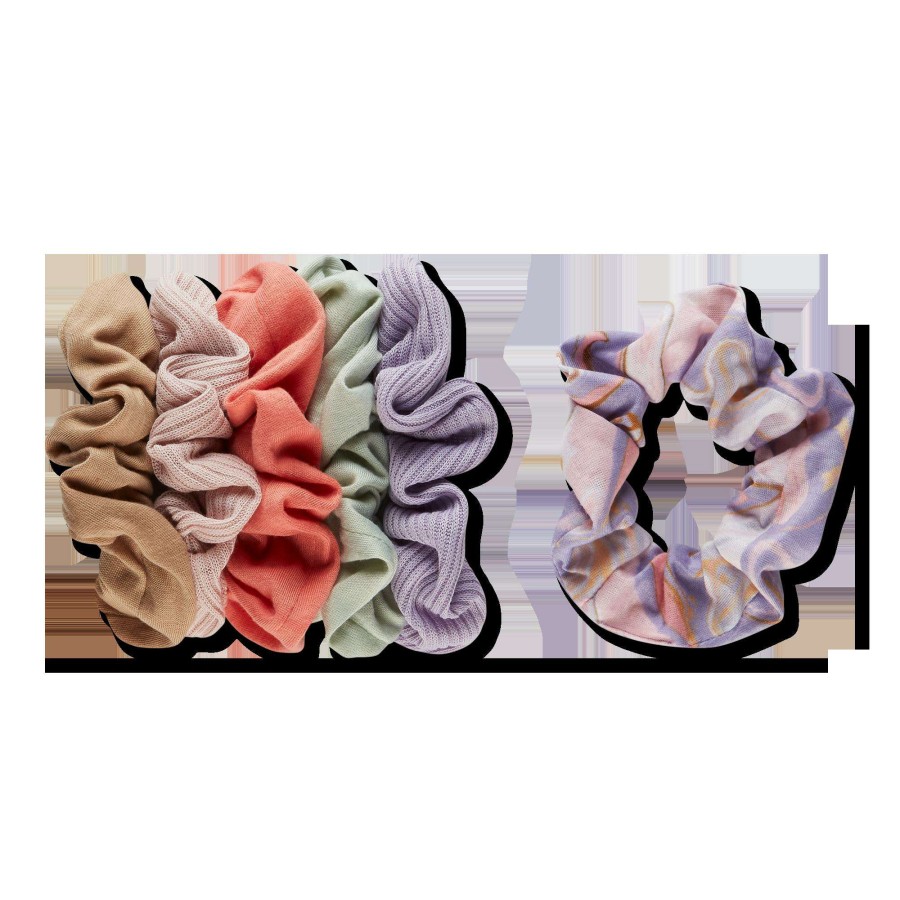 Accessories * | Multi-Colored Pony Tail Scrunchies Scunci Exquisite Gifts