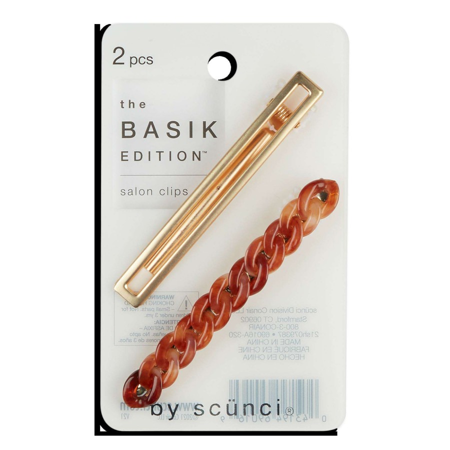 Accessories * | The Basik Edition Salon Clips Scunci 100% Guarantee