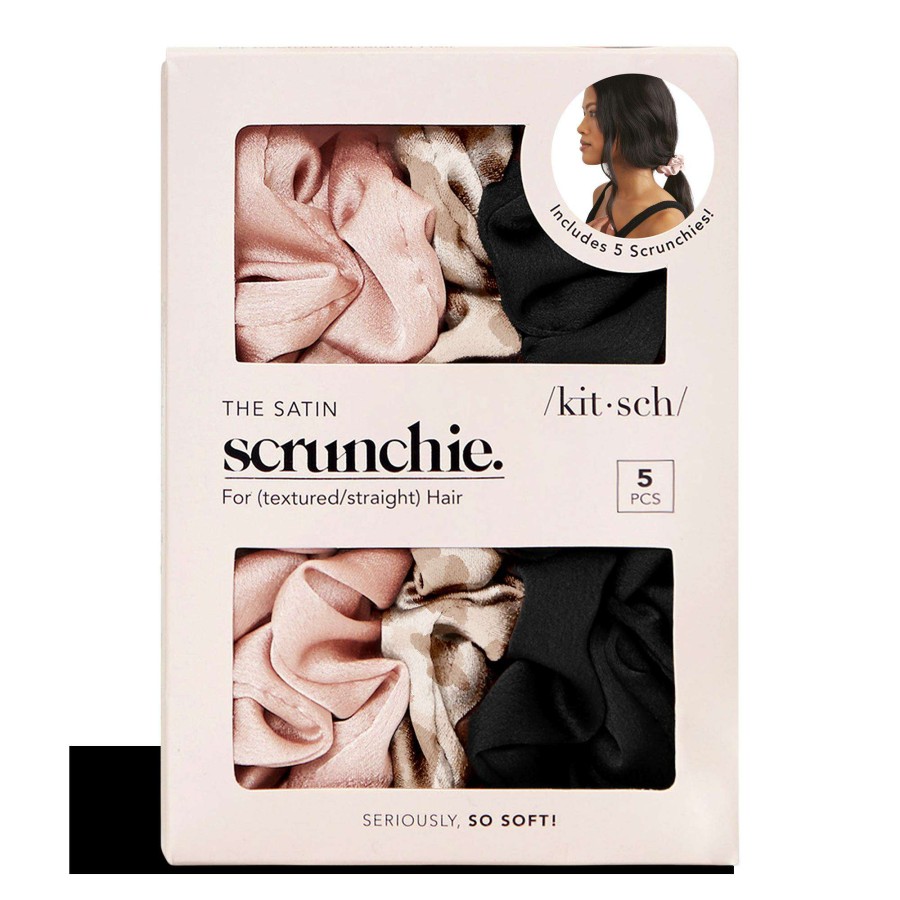 Accessories * | The Satin Scrunchie Kitsch Exclusive Design