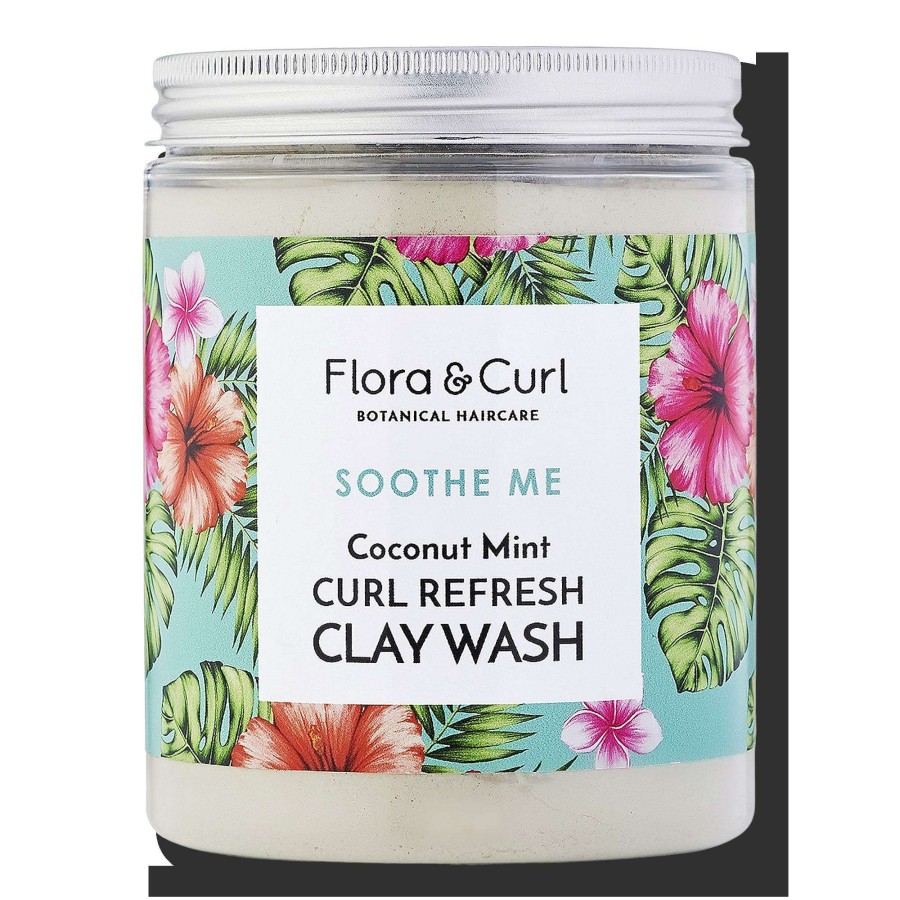 Shampoo & Conditioner * | Coconut Mint Curl Refresh Clay Wash Flora & Curl Typical Style