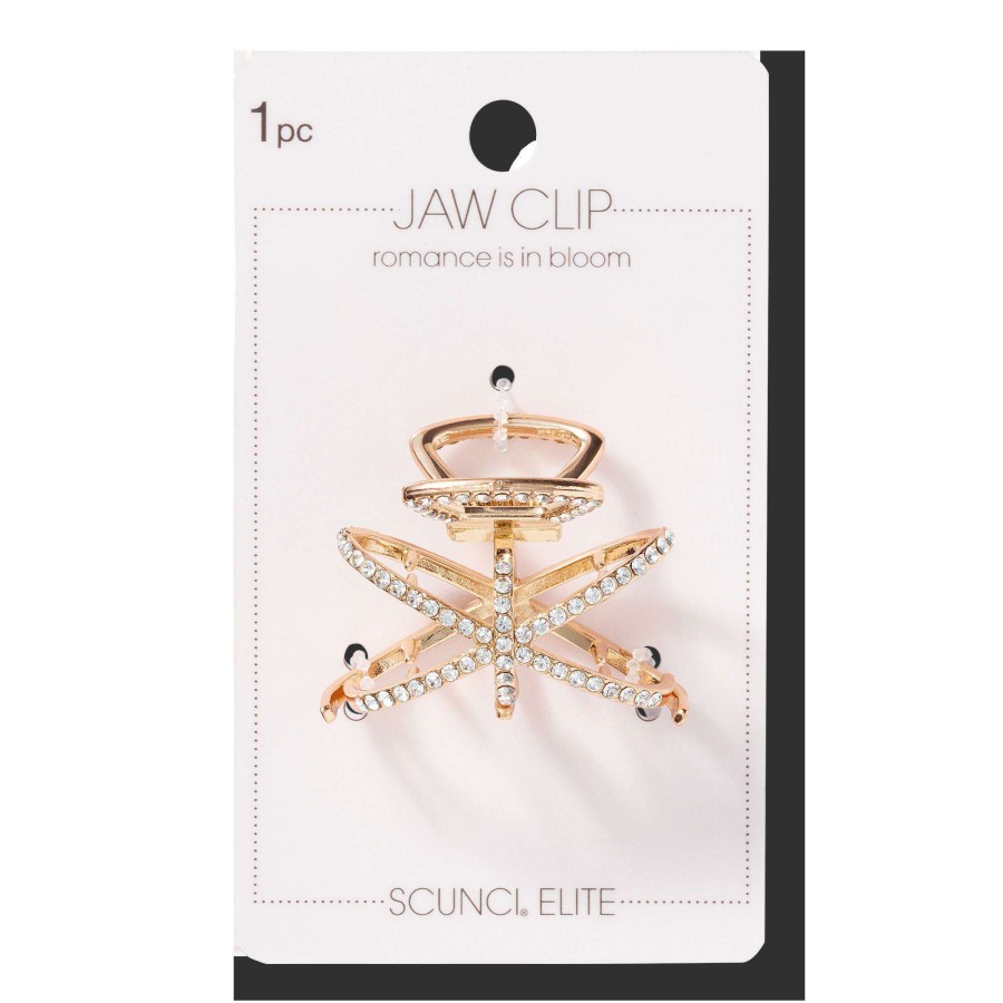 Accessories * | Crystal Ring Jaw Clip Scunci Cheap Online