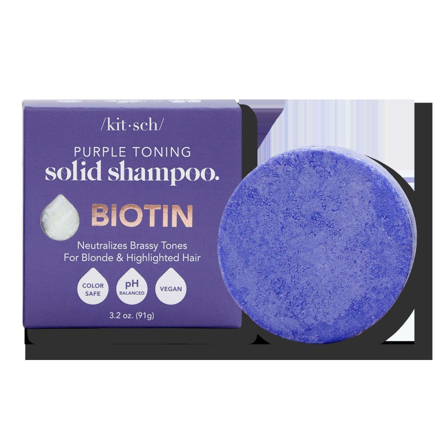 Shampoo & Conditioner * | Purple Toning Solid Shampoo Bar Kitsch Bestsellers