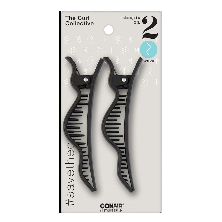 Accessories * | Curl Collective Wavy Hair Salon Clips Conair Tendy Style