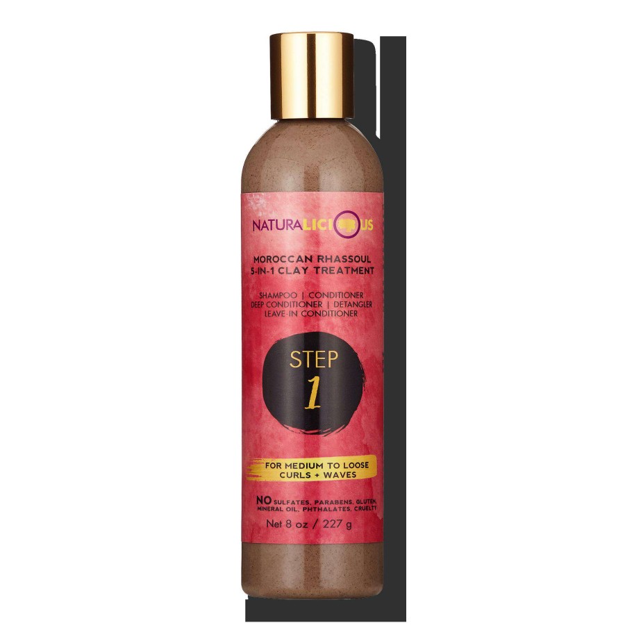 Treatment * | Moroccan Rhassoul 5-In-1 Clay Treatment For Medium To Loose Curls + Waves Naturalicious Best Sellers