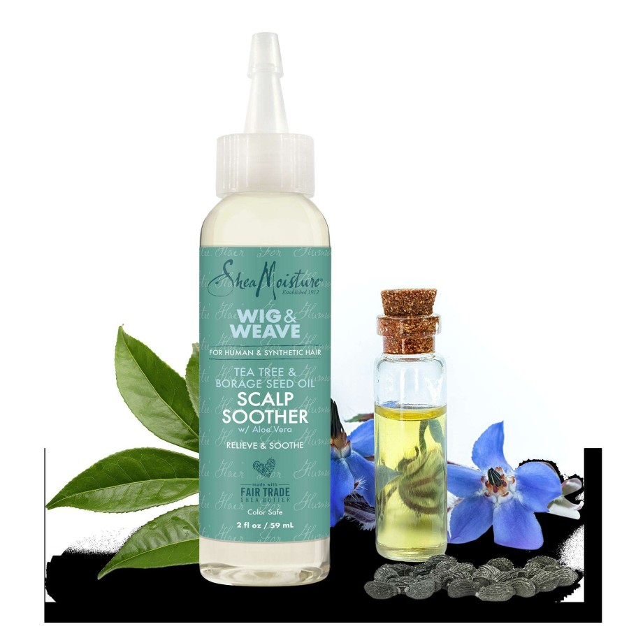 Treatment * | Tea Tree And Borage Seed Oil Scalp Soother Oil Serum Sheamoisture Quality Guarantee