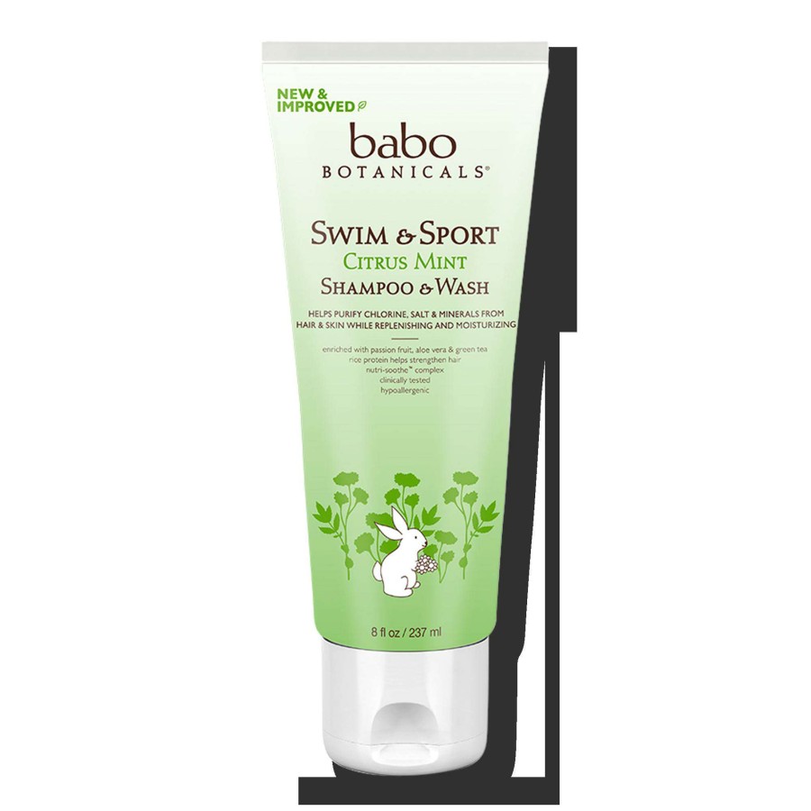 Shampoo & Conditioner * | Swim & Sport Citrus Mint Shampoo & Wash Babo Botanicals Best Price