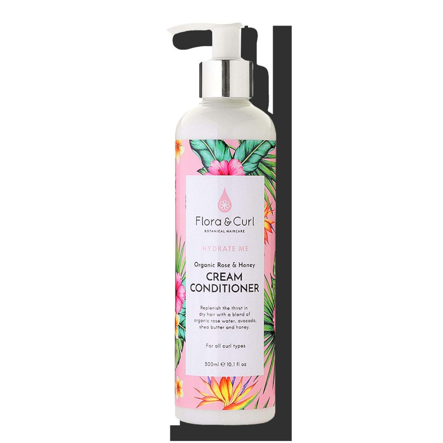 Shampoo & Conditioner * | Organic Rose & Honey Cream Conditioner Flora & Curl Sale