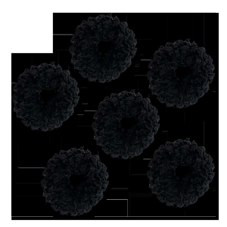 Accessories * | Black Fluffy Ponies Kitsch Sale