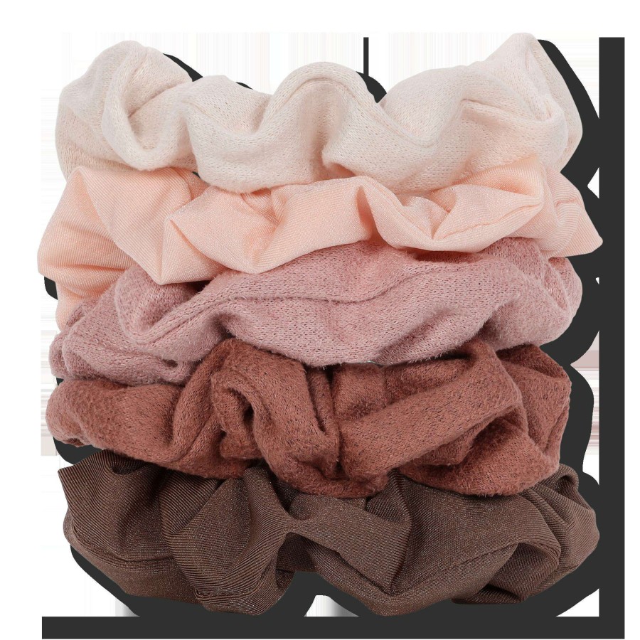 Accessories * | Assorted Textured Scrunchies Kitsch Quality Guarantee