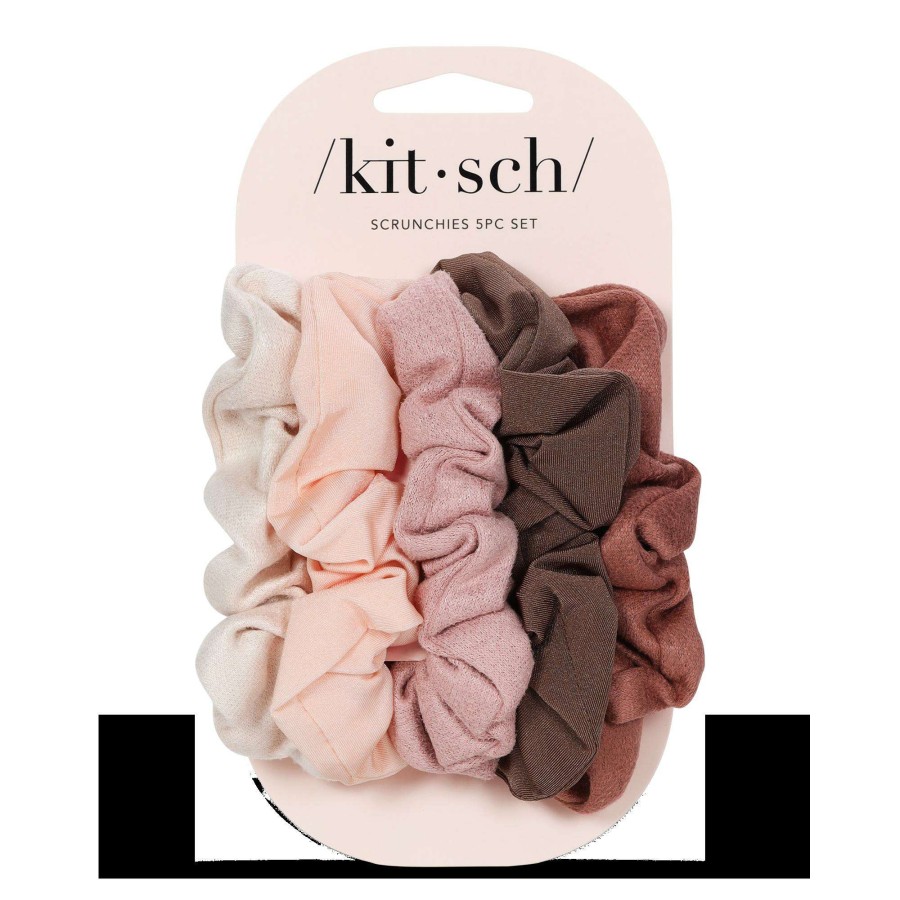 Accessories * | Assorted Textured Scrunchies Kitsch Quality Guarantee