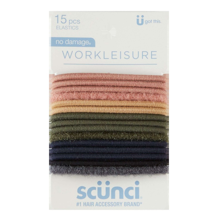 Accessories * | Work + Play Multi-Color Elastics Scunci Low Price