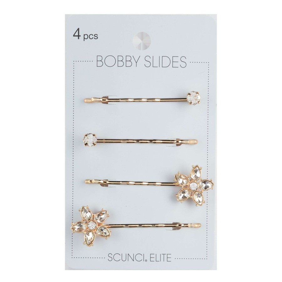 Accessories * | Rhinestone Bobby Slides Scunci Fashion